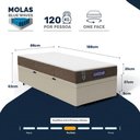 Ver imagem 3 de Cama Box Baú + Colchão Gazin de Molas Ensacadas One Face Air Light Solteiro 88 cm