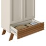 Armário Multiuso 2 Portas 1 Gaveta Retrô Bari Linea Brasil - 7
