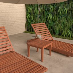 Conjunto 3 Espreguiçadeiras em Madeira Maciça Roma 429 - 4