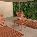 Ver imagem 4 de Conjunto 3 Espreguiçadeiras em Madeira Maciça Roma 429