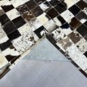 Ver imagem 3 de Tapete de couro marrom café malhado 2,00x2,00 com bordas