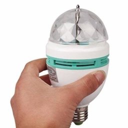 Lâmpada Giratória Led Rgb Bola Maluca Colorida para Festa - 4