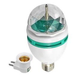 Lâmpada Giratória Led Rgb Bola Maluca Colorida para Festa - 1