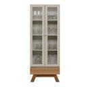 Ver imagem 2 de Cristaleira 2 Portas 1 Gaveta Retrô Marsala