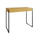 Ver imagem 2 de Aparador Industrial Retangular Califórnia Canela 137x40cm Base Ferro Preto