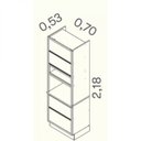 Ver imagem 6 de Paneleiro 3 Portas 1 Gaveta 1 Nicho MDF e Rodapé em PVC Lisboa Itatiaia