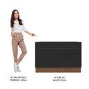 Ver imagem 5 de Balcão de Pia Agata com 1 Porta e 2 Gavetas Rustico Preto