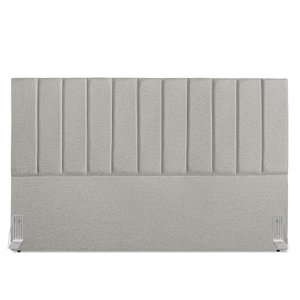 Cabeceira Estofada King Carla 195cm Linho Cinza