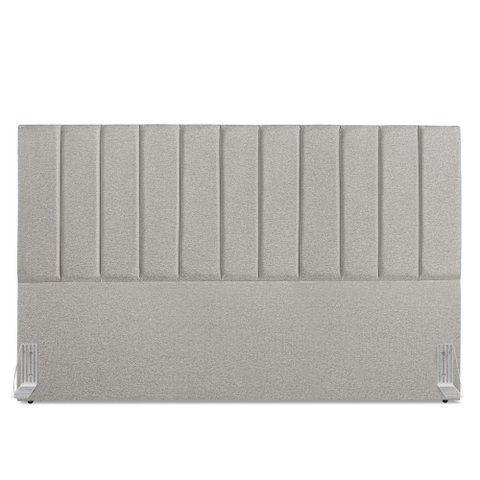 Cabeceira Estofada King Carla 195cm Linho Cinza
