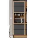 Ver imagem 2 de Paneleiro 3 Portas 1 Gaveta 1 Nicho MDF Rodapé em PVC Lisboa Itatiaia