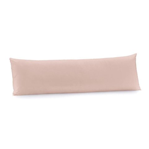 Fronha Body Pillow 40cm X 1,30m Altenburg Algodão Lux 200 Fios Rosa Lille