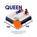 Ver mais imagens de Conjunto Box Baú Preto Durban Azul Espuma D28 Queen 158x198x64 - King House