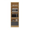 Ver imagem 3 de Paneleiro Duplo Forno 70cm 2 Portas 1 Gaveta MDF com Rodapé em PVC Lisboa Itatiaia