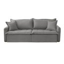 Ver imagem 6 de Sofá Cama Linho em Madeira Eucalipto 200cm Braço 20cm Arizona Meu Sofá Online