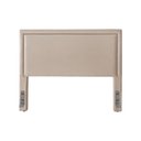 Ver imagem 3 de Cabeceira Cama Box Casal 1,40m Estofada Aruba Veludo Bege