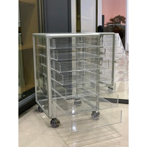 Carrinho De Maquiagem Acrilico Organizador Md2