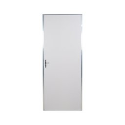 Kit Porta de Madeira Lisa 212x75cm com Batente de Aluminio 3,6cm Ecomadeiral MGM - 1