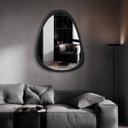 Ver imagem 4 de Espelho Emoldurado Gringa Preto M 100x80cm Orgânico