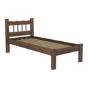 Ver imagem 2 de Cama Solteiro Madeira Maciça Para Colchão 78/88 X 188Cm Madri Multimóveis Vcr4141 Imbuia Imbuia