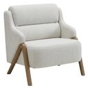 Ver imagem 1 de Poltrona Decorativa Madri Pes Madeira Linho Tcs 701 Moll