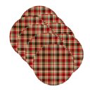 Ver imagem 2 de Kit Sousplat Natal Xadrez Nsw 8 Peças com Base