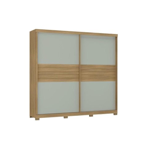 Guarda Roupa Casal 2 Portas Magnum Cedro/Salvia Carraro