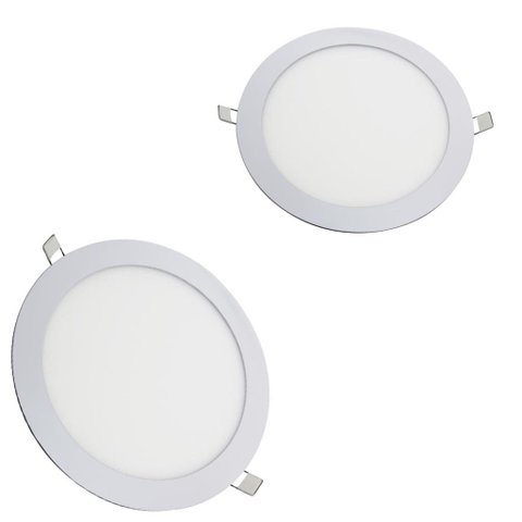 Embutido Fit Redondo Plafon Led 18w 2700k Kit com 2