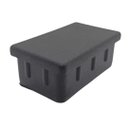 Ver imagem 3 de Kit 50 Unidades Tampa Plásticas Metalon 50x30 Preta Ponteira Interna