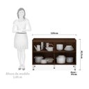 Ver imagem 3 de Balcão de Pia sem Tampo para Cozinha 120cm 2 Portas Safira Luciane Móveis