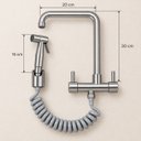 Ver imagem 6 de Kit Lavanderia Dallas Torneira com Chuveirinho Aço Inox 304