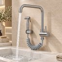 Ver imagem 4 de Kit Lavanderia Dallas Torneira com Chuveirinho Aço Inox 304