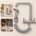 Ver imagem 7 de Kit Lavanderia Dallas Torneira com Chuveirinho Aço Inox 304