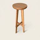 Ver imagem 7 de Kit 2 Banquetas Altas 70cm em Madeira para Cozinha e Área Gourmet – Resistente e Moderna – Arveni