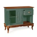 Ver imagem 4 de Gabinete para Banheiro 2 Portas 1 Gaveta e Nicho Dália 3058 - Verde Musgo/imbuia Glazer