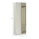 Ver imagem 2 de Guarda-roupa Solteiro Luciane Canto Reto 1 Porta com Espelho Reflecta 80 Cm