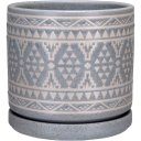Ver imagem 1 de Cachepô Vaso Decorativo Home&co Cerâmica 11x11x11cm Cinza