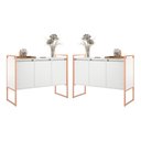 Ver imagem 1 de Armario Industrial 3 Portas Balso Branco Cobre Conjunto 2 Peças