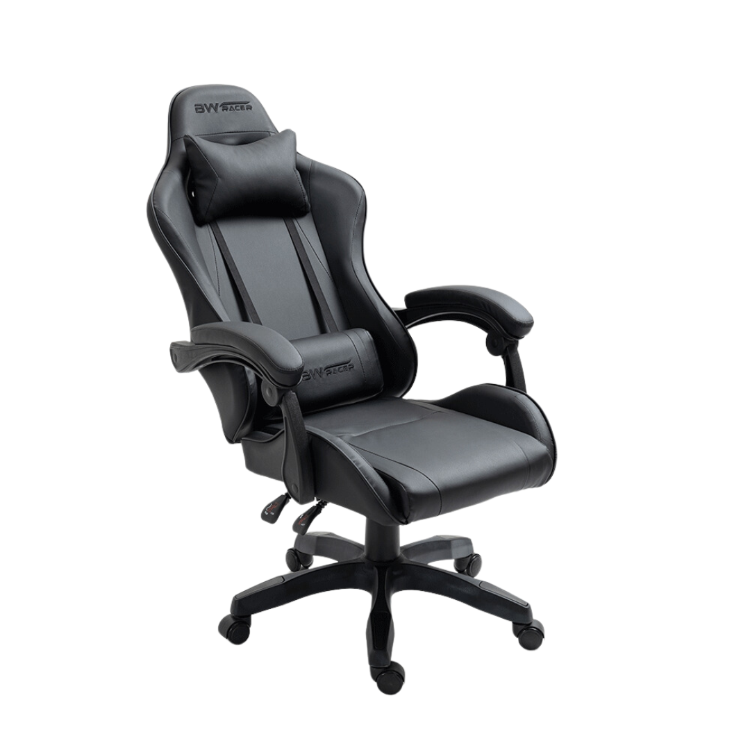 Cadeira Gamer Profissional Couro Estofado:preta - 2