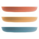 Ver imagem 6 de Jogo 12 Pratos de Sobremesa Fibra de Bambu Pp Stripes Cores Sortidas 20cm Lyor