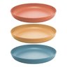 Jogo 12 Pratos de Sobremesa Fibra de Bambu Pp Stripes Cores Sortidas 20cm Lyor - 7