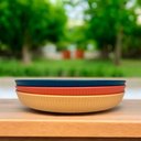 Ver imagem 5 de Jogo 12 Pratos de Sobremesa Fibra de Bambu Pp Stripes Cores Sortidas 20cm Lyor