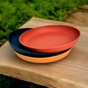 Ver imagem 4 de Jogo 12 Pratos de Sobremesa Fibra de Bambu Pp Stripes Cores Sortidas 20cm Lyor