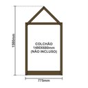 Ver imagem 4 de Cama Montessoriana Infantil Madeira Maciça Madri Espresso Móveis