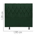 Ver imagem 3 de Cabeceira Estofada Cama Box King 195cm Istambul Corino Verde- Mabe Magazine