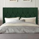 Ver imagem 1 de Cabeceira Estofada Cama Box King 195cm Istambul Corino Verde- Mabe Magazine