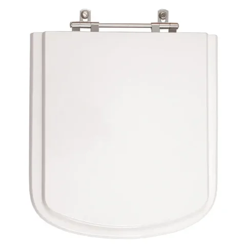 Assento Sanitario Poliester Antibacteriano Dama Senso Branco Para Vaso Roca