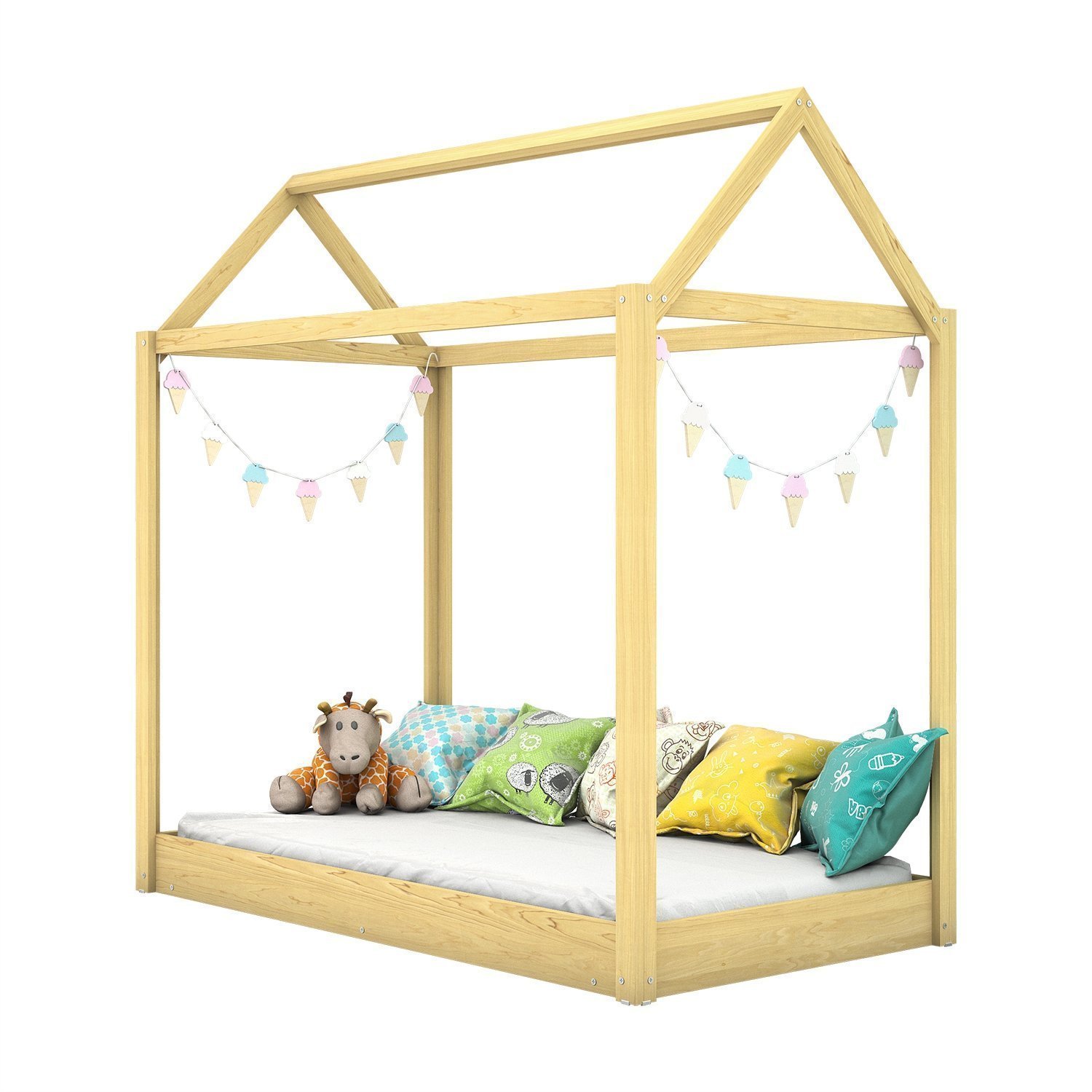 Cama Montessoriana Infantil Madeira Maciça Madri Espresso Móveis - 2