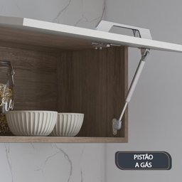 Armário de Cozinha Completa Itatiaia Vegas 10 Portas 1 Gaveta Freijó/Off White - 7