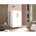 Ver imagem 1 de Armário Multiuso 2 Portas 2 Prateleiras Branco Mali Casa Moderna