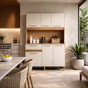 Ver imagem 1 de Armário Cozinha Tampo Balcão Slim 120cm Pequeno Estreito Ideal para Apartamento Robusto Nicho para M